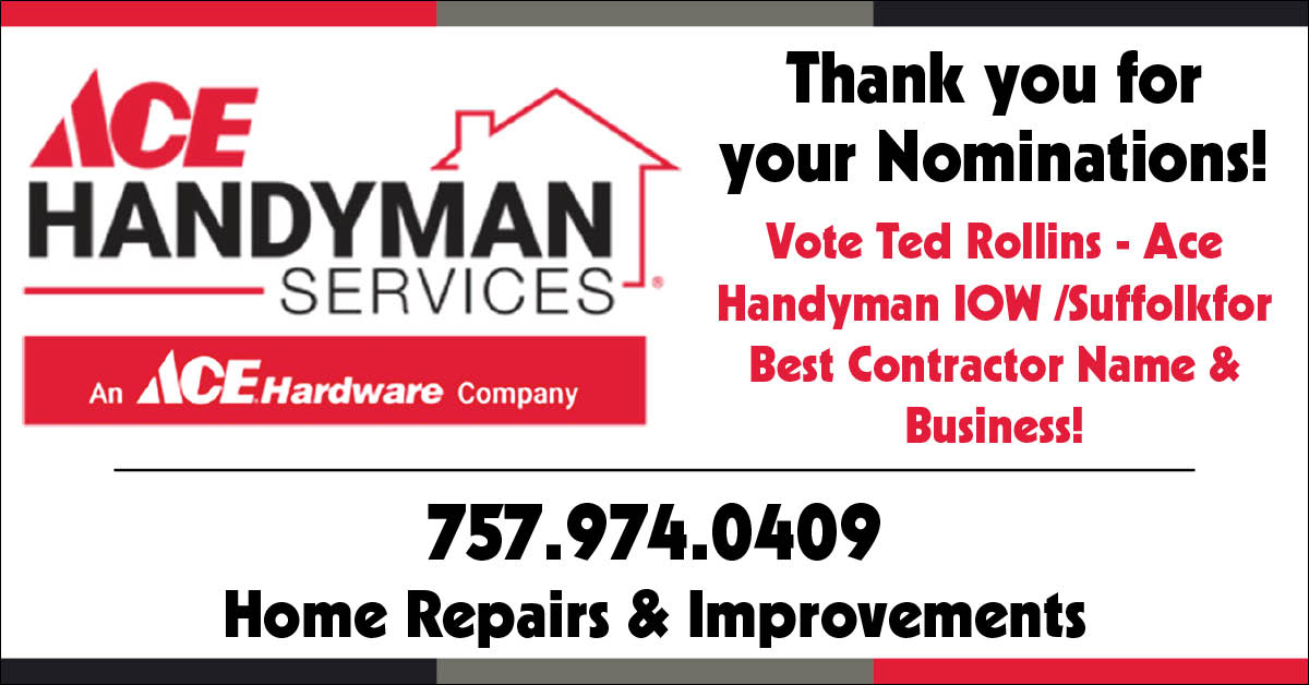 Vote Ace Handyman Services Isle of Wight Suffolk Ted Rollins The
